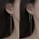 Boucles d'oreilles pendantes à long pompon pour femmes étoiles mignonnes boucle d'oreille piercing