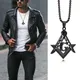 Collier avec pendentif en acier inoxydable pour hommes collier avec motif de la franc-maçonnerie