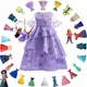 Robe Princesse Disney Elsa pour Bol Costume d'Halloween Encanto La Reine des Neiges Cendrillon