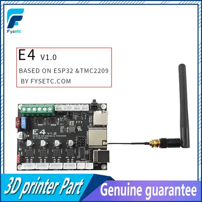 FYSETC-Carte E4 avec Wi-Fi intégré et Bluetooth 4 pièces TMC2209 240MHz 16M flash carte de