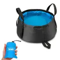 Lavabo Pliable Portable pour Voyage Pêche Randonnée Camping en Plein Air Récipient d'Eau 8.5L