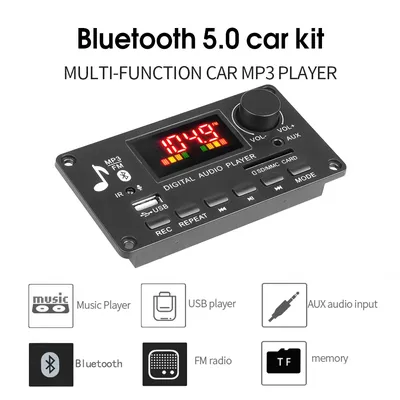 Carte décodeur MP3 sans fil Bluetooth 5.0 9V-12V amplificateur 2x40W USB TF radio FM