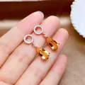 QTT – boucles d'oreilles pendantes en pierre Zircon couleur argent goutte d'eau Vintage à la