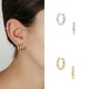 ISUEVA – boucles d'oreilles en Zircon cubique pour femme bijoux en forme de cerceaux remplis d'or