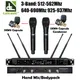 Leicozic AD4D/KSM9 900/500/600Mhz Micro De Scène Sans Fil Système de Condenseur Microphone Main
