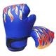 Gants de boxe à imprimé flamme pour adultes sac de sable d'entraînement Muay Thai Ningskip gants