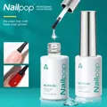 Nailpop-Top Coat Base Coat Gel UV transparent Apprêt en caoutchouc semi-continu Verhéritage