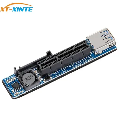 Adaptateur PCI Express USB XT-XINTE 3.0 carte PCIE Riser PCI Express X1 à X4 3.0