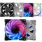 Ventilateur de refroidissement RGB à roulement dynamique, 8cm, pour boîtier d