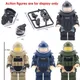 Figurines Militaires Imbibées de Bombe Accessoires de Construction Nuit de Police Moderne Soldat