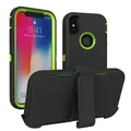 Coque Armor Shock Verde Coque Defender Coque pour iPhone X XS MAX Poly 11 12 13 14 15 Pro