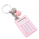 Mini calculatrice de clé portable style strass mignons pile bouton ultra-mince calculatrice de