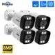 Hiseeu – caméra de vidéosurveillance IP POE 8MP 4K dispositif de sécurité avec alarme de mouvement