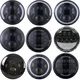 OTBS-Phare LED rond pour voiture et moto éclairage de sauna H4 7 pouces Harley Softail ocia et