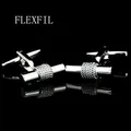 FLEXFIL-lèvent de manchette en métal pour hommes 50 boutons de manchette de chemise pour hommes