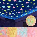 Autocollant mural étoile lumineuse 3D 3cm 100 pièces/ensemble autocollant étoile lumineuse pour