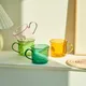 Ensemble de 2 tasses en verre Borosilicate tasse à café moderne pour la famille pour Couple