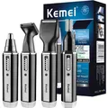 Kemei-Tondeuse électrique 4 en 1 pour hommes tondeuse aste pour cheveux et barbe nettoyeur