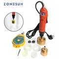 ZONESUN – capsuleuse électrique 80W Machine à visser les bouchons de bouteilles en plastique