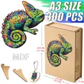 Puzzle caméléon en bois pour adultes et enfants jouet intellectuel boîte en bois de bonne qualité