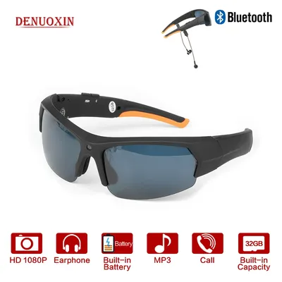 Mini lunettes de soleil intelligentes pour le cyclisme enregistreur vidéo portable caméra casque
