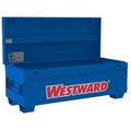 WESTWARD 780U08 WESTWARD Jobsite Storage Box, Blue, 20 cu ft, 60" W x 24" D x