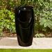 Glitzhome 30"H Oversized LED Ceramic Pot Fountain for Outdoor Garden