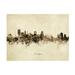 Michael Tompsett Baltimore Maryland Skyline Vintage Canvas Art