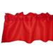 Faux Silk Dupioni Window Valance 56 Inch Wide Red