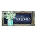 Evergreen Hanging Mason Jar Sassafras Indoor Outdoor Switch Doormat 1 10 x10 Multicolored