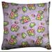 Flannel Throw Pillow/Sham Cushion Cover Frogs and Turtles Purple