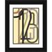 Design Fabrikken 24x32 Black Ornate Wood Framed with Double Matting Museum Art Print Titled - Numbers 1