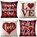 Sunmdecor Valentines Day Pillow Covers 18x18 Set of 4 Double-Sided Printing Valentine Pillow Covers 18x18 Heart Pillow Covers 18x18 Valentine Pillow Covers Set of 4\u2026