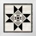 Reed Tara 26x26 White Modern Wood Framed Museum Art Print Titled - Black and White Quilt Block III