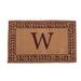 CocoMatsNMore Monogram (B) Brown Leafy Vines Border Doormats 22 x 36