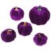 5pcs Simulated Pumpkins Decorative Pumpkins Thanksgiving Decorations