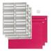 Colored Hanging File Folders with ProTab Kit Letter Size 1/3-Cut Red | Bundle of 5 Kits