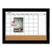 Magnetic Combination Dry Erase Calendar/cork Board 35 X 23 Black Wood Frame | Bundle of 5 Each