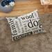 Personalization Mall Happy Dog Personalized 30X40 Dog Bed Polyester in Black/White | 5 H x 30 W x 22.5 D in | Wayfair 26278-S