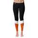 Women's Black/Orange Oklahoma State Cowboys Ankle Color Block Yoga Leggings