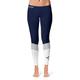 Women's Navy/White Wisconsin Stout Blue Devils Ankle Color Block Yoga Leggings