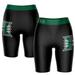 Women's Black/Green Hawaii Warriors Logo Bike Shorts