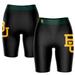 Women's Black/Green Baylor Bears Plus Size Logo Bike Shorts