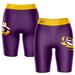 Women's Purple/Gold LSU Tigers Plus Size Logo Bike Shorts