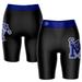 Women's Black/Blue Memphis Tigers Plus Size Logo Bike Shorts