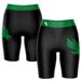 Women's Black/Green North Texas Mean Green Plus Size Logo Bike Shorts