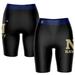 Women's Black/Navy Navy Midshipmen Plus Size Logo Bike Shorts