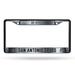 Basketball Rico Industries San Antonio Spurs Black Black Chrome Frame 12 x 6 Black Chrome Frame 12 x 6 Car/Truck Auto Accessory