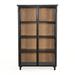 Birch Lane™ Riviera Armoire China Cabinets Wood/Glass in Black/Brown | 78 H x 48 W x 17 D in | Wayfair A5D9AFDC56164F259B701406B8845DB3