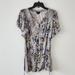 Anthropologie Tops | Anthropologie Deletta Floral Belted Blouse Top Purple Small | Color: Purple | Size: S